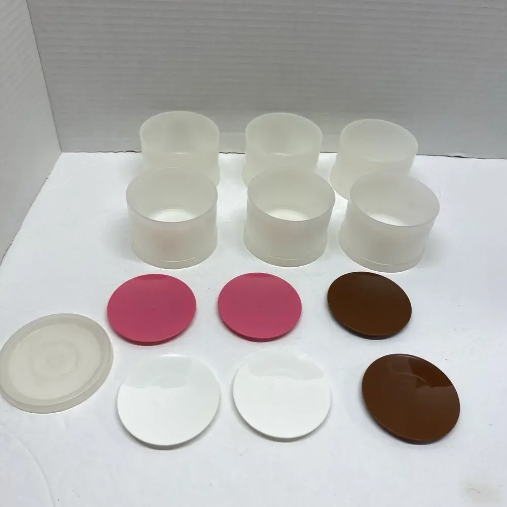 Tupperware Stackable Set of 6 Ice Cream Cookie Sandwich Maker #1729